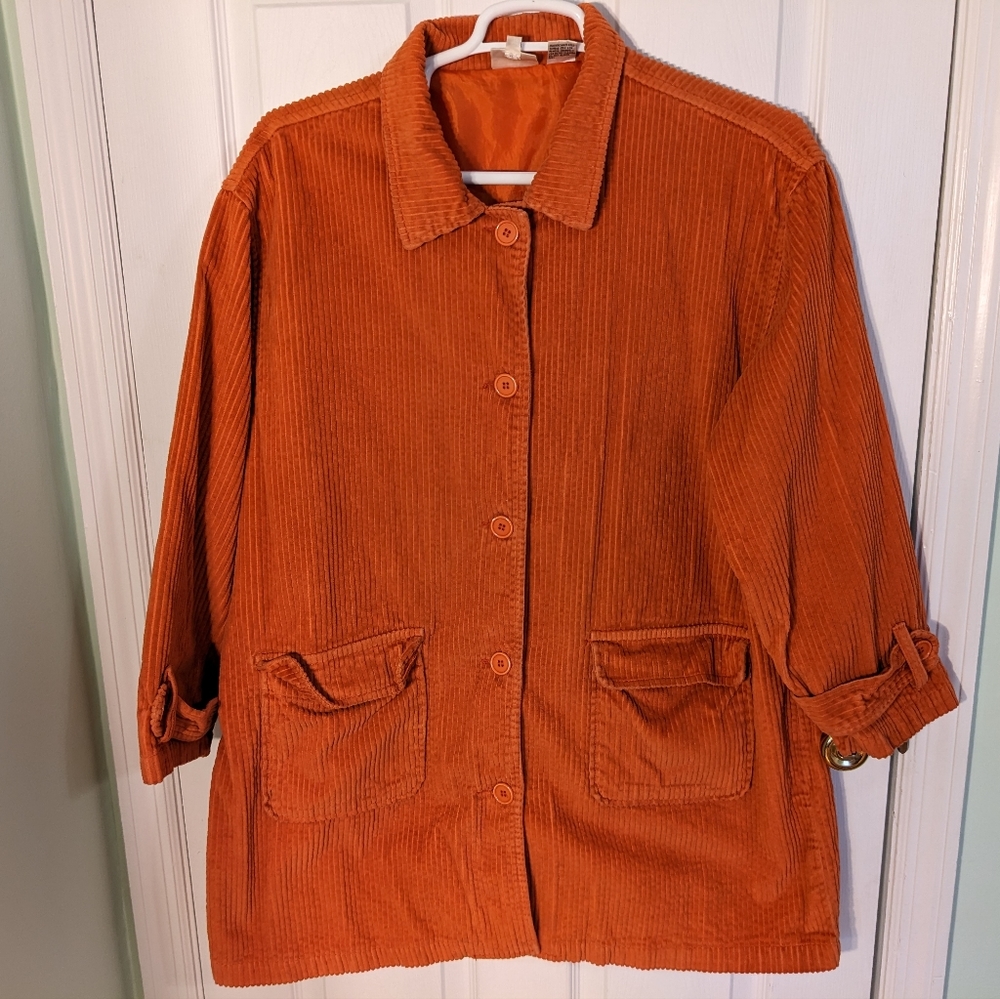 Vintage Newport News orange corduroy jacket